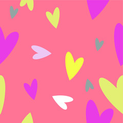 Seamless pattern of Valentine Day background