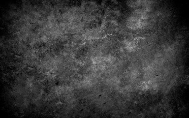 Old wall texture cement dark black gray  background abstract grey color design are light with white gradient background.