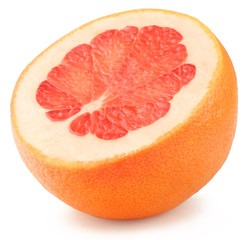 Fresh grapefruit isolated on white background