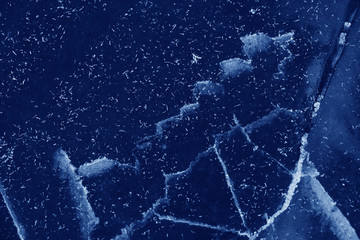 Fototapeta premium Cracks on the ice
