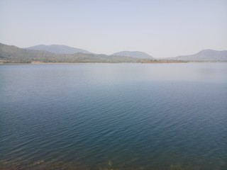 lake surrounded by mountains