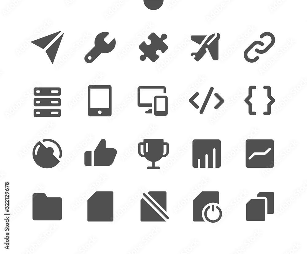 Poster settings v6 ui pixel perfect well-crafted vector solid icons 48x48 ready for 24x24 grid for web grap