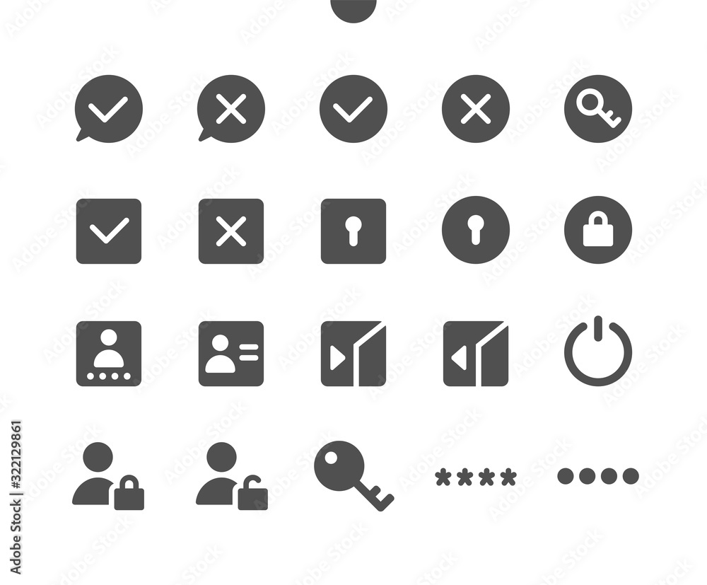 Poster login v2 ui pixel perfect well-crafted vector solid icons 48x48 ready for 24x24 grid for web graphic