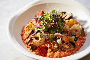 pasta with meat and vegetables