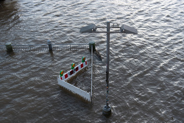 Sturmtief Sabine mit Hochwasser in Bremen