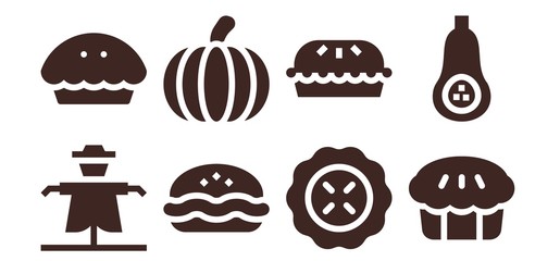 thanksgiving icon set