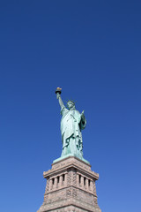 Obraz na płótnie Canvas Close up of the statue of liberty, New York City