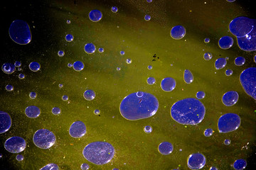  air bubbles under ice abstract coloured