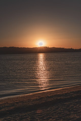 El atardecer en el mar