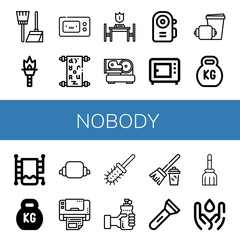 nobody icon set