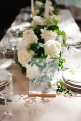 festive table setting