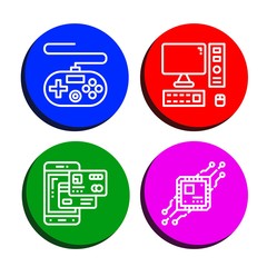 electronic icon set