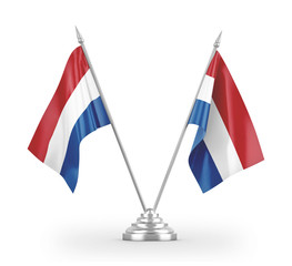 Netherlands table flags isolated on white 3D rendering © Aleks Taurus