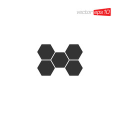 Honeycomb Icon Design Vector Template