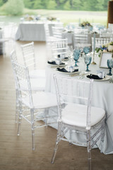 elegant table in a restaurant