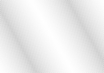 Abstract halftone dotted background. Monochrome futuristic grunge pattern, stars.  Vector modern optical pop art texture for posters, site, postcard, cover, labels, vintage sticker, mock-up layout.