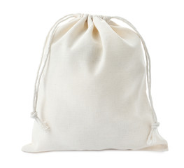 Full cotton eco bag isolated on white