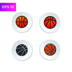 Basketball icon template color editable. Sport Basketball symbol logo vector sign isolated on white background illustration for graphic and web design.