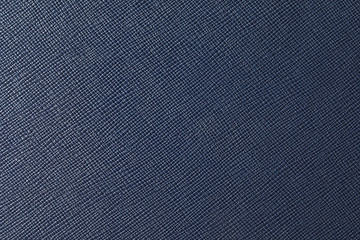 Naklejka na ściany i meble Texture of dark blue leather as background, closeup