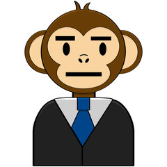 Monkey business cartoon