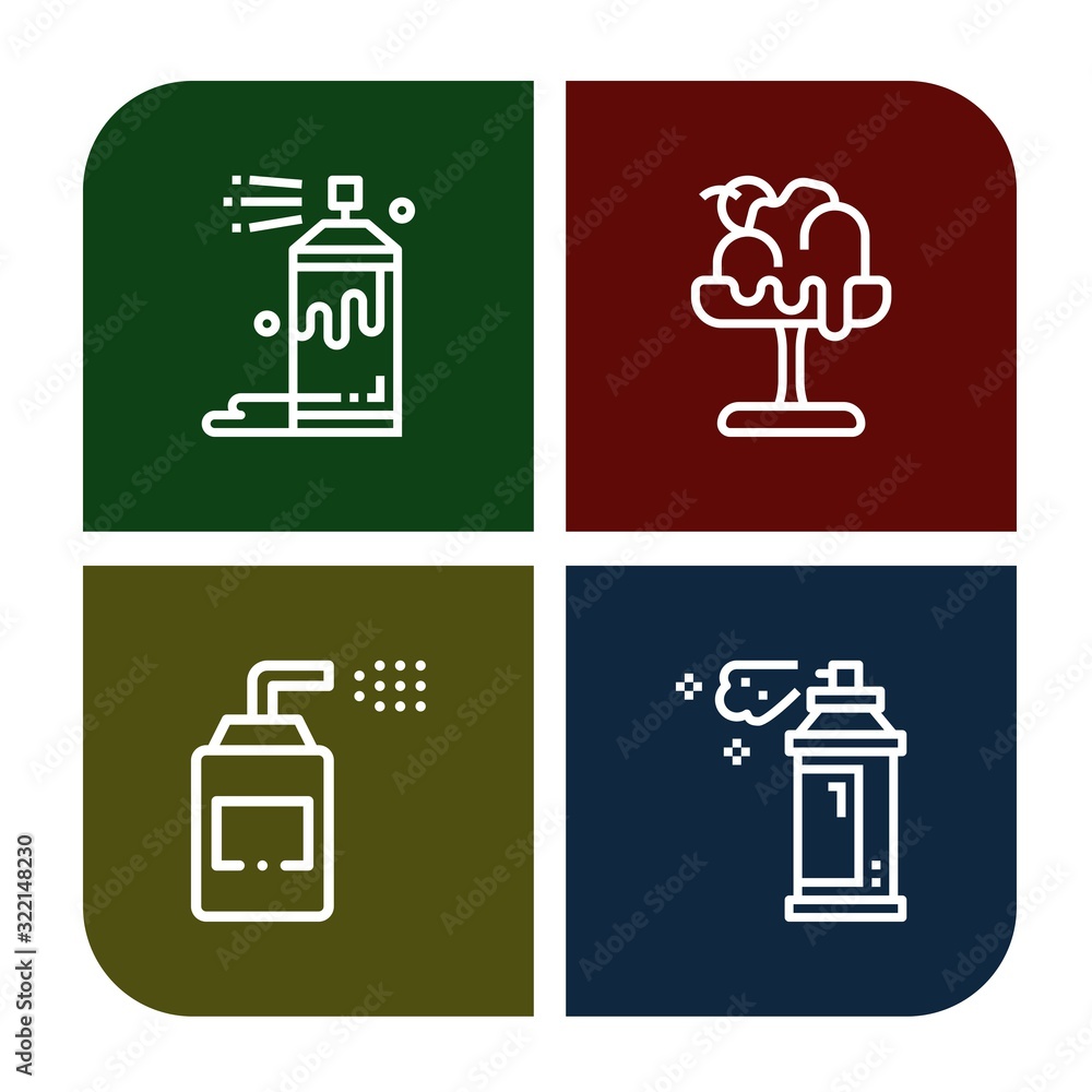 Poster set of blob icons