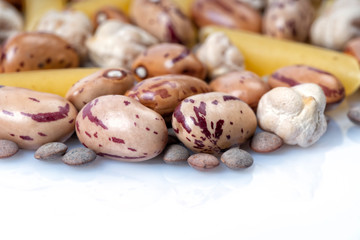 Healthy food background isolated