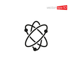 Atom Technology Icon Logo Vector