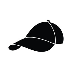 Baseball cap icon, hat icon vector