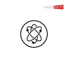 Atom Technology Icon Logo Vector