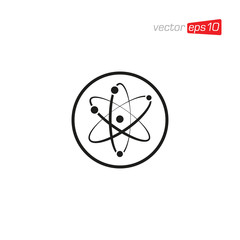 Atom Technology Icon Logo Vector