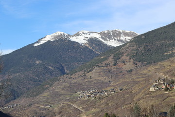 snowy mountains