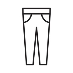 Denim female plants Icon template black color editable. Denim female plants Icon symbol Flat vector illustration for graphic and web design.