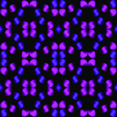 Rays and ribbons of light on a black background