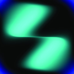 Rays and ribbons of light on a combined background