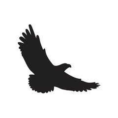Fototapeta premium Bird or herons flying Icon template black color editable. Bird or herons flying Icon symbol Flat vector illustration for graphic and web design.