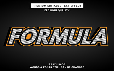 Formula text effect