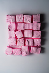 Pink marshmallows