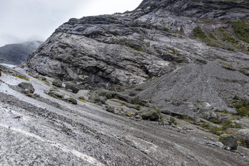 Big rocks view Norway mountains Stones landscape