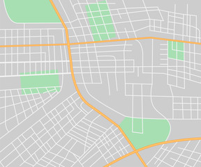 City map. Geography vector illustration. Street map.