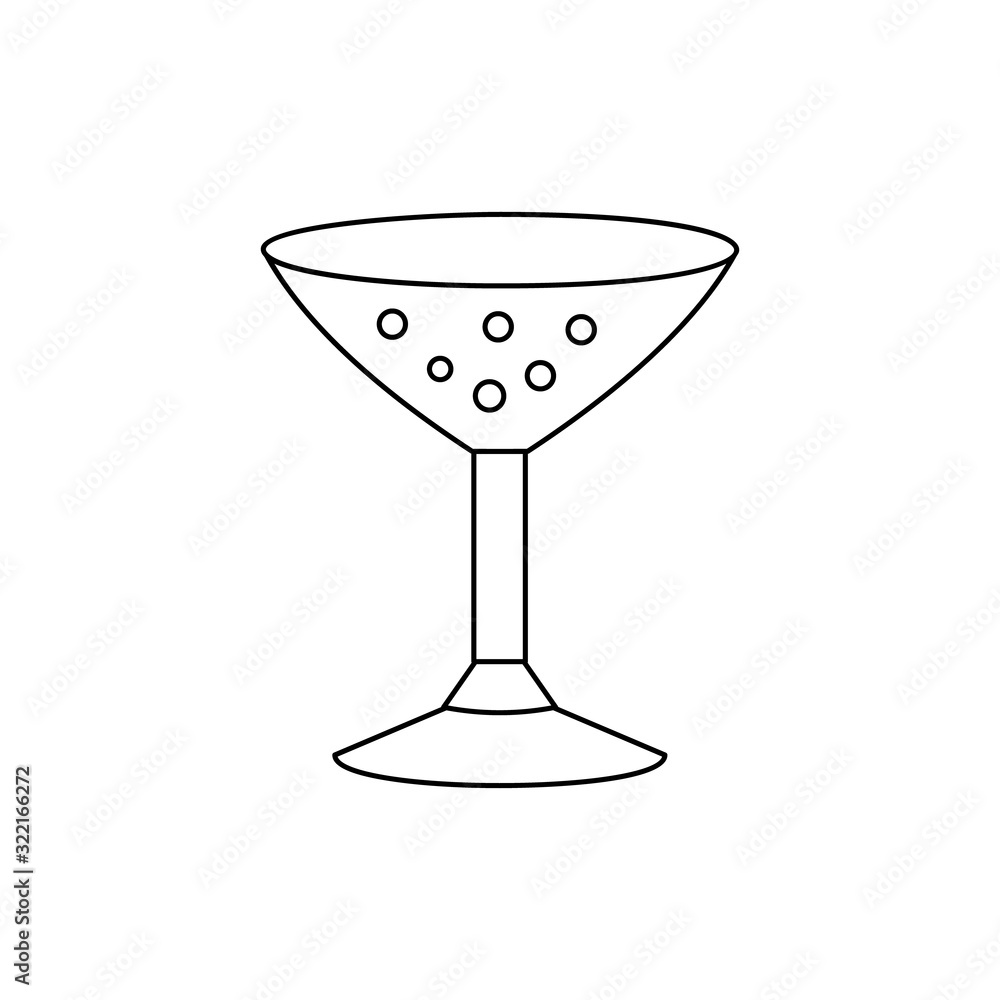 Poster cocktail drink icon. simple line, outline vector elements of prize icons for ui and ux, website or m