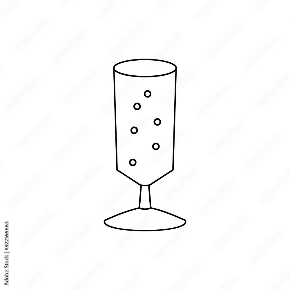 Poster wine drink icon. simple line, outline vector elements of prize icons for ui and ux, website or mobil
