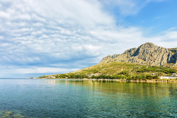 Dalmatian coast and Adriatic Sea in Omis