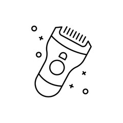 Beauty, epilator icon. Simple line, outline vector elements of cosmetology and beauty icons for ui and ux, website or mobile application