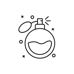 Perfume, cosmetic icon. Simple line, outline vector elements of cosmetology and beauty icons for ui and ux, website or mobile application