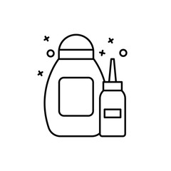 Skin care, cream, shampoo icon. Simple line, outline vector elements of cosmetology and beauty icons for ui and ux, website or mobile application