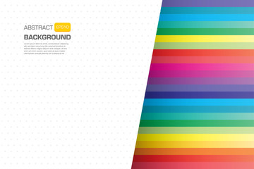 Geometric colorful line paper cut background design