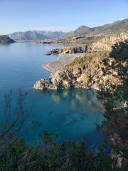 Fototapeta premium Aerial view of the sea, Calabria (Italy).