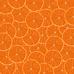 pattern of cut oranges