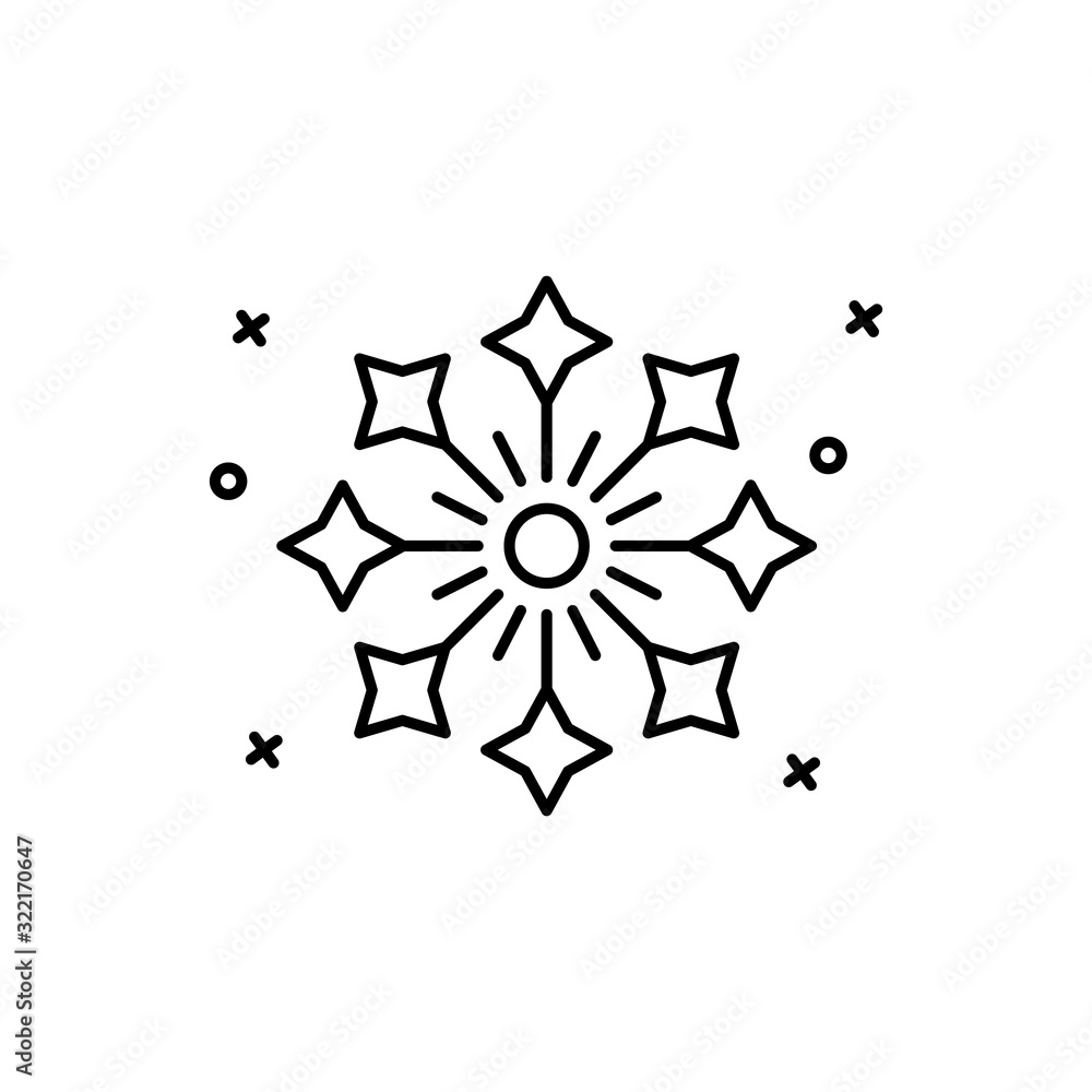 Poster fireworks, carnival icon. simple line, outline vector elements of last day of carnival icons for ui 