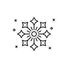 Fireworks, carnival icon. Simple line, outline vector elements of last day of carnival icons for ui and ux, website or mobile application